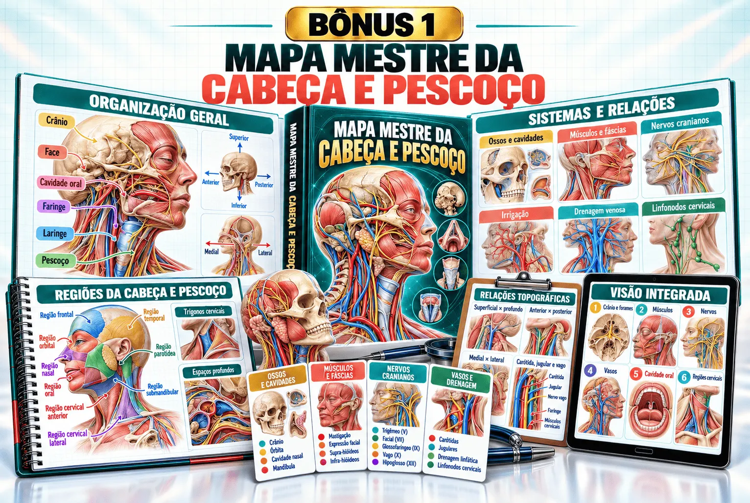 Mapa Mestre da Cabeça e Pescoço