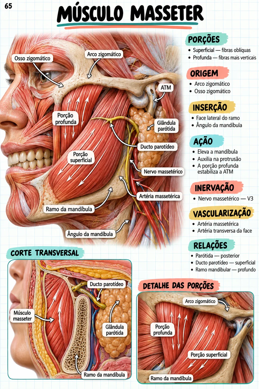 Mapa mental de anatomia — Músculo masseter